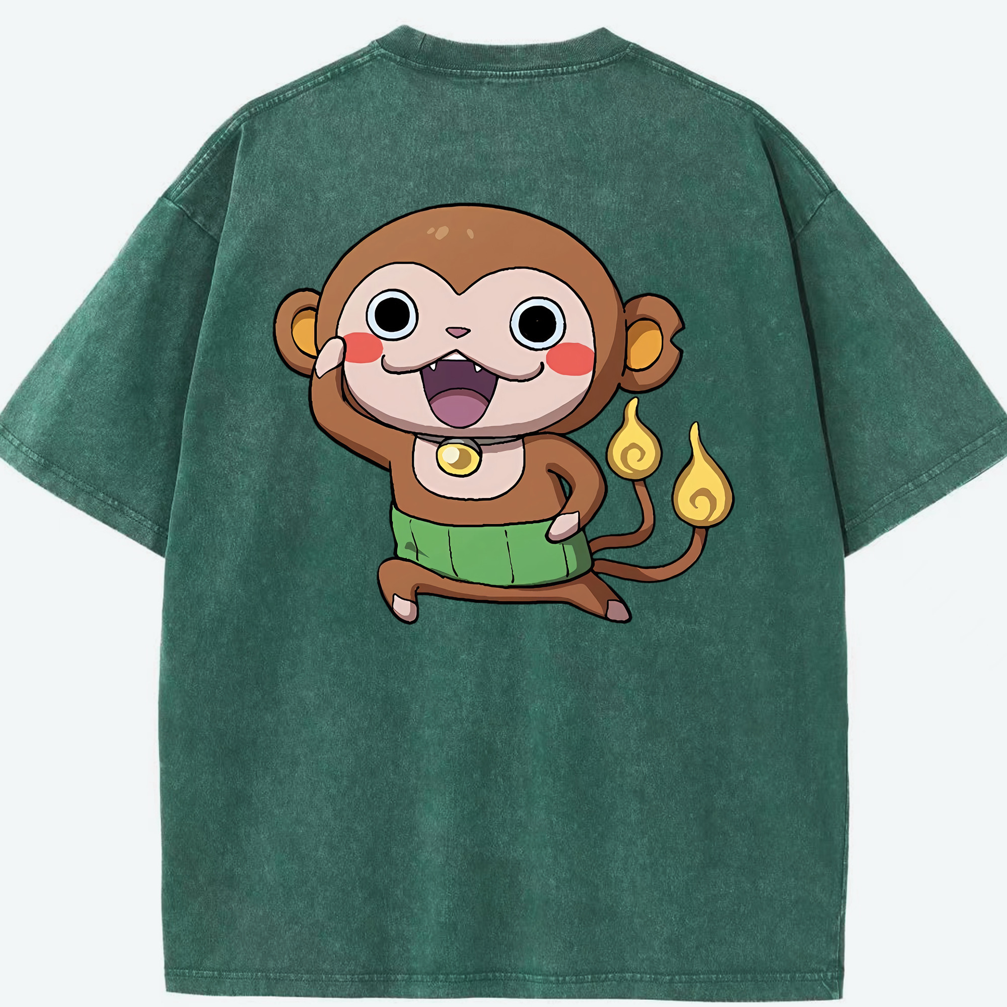 （画像用） 妖怪ウォッチ Yo-kai Watch 綿100% ヴィンテージ風 半袖Tシャツ（背面プリント）